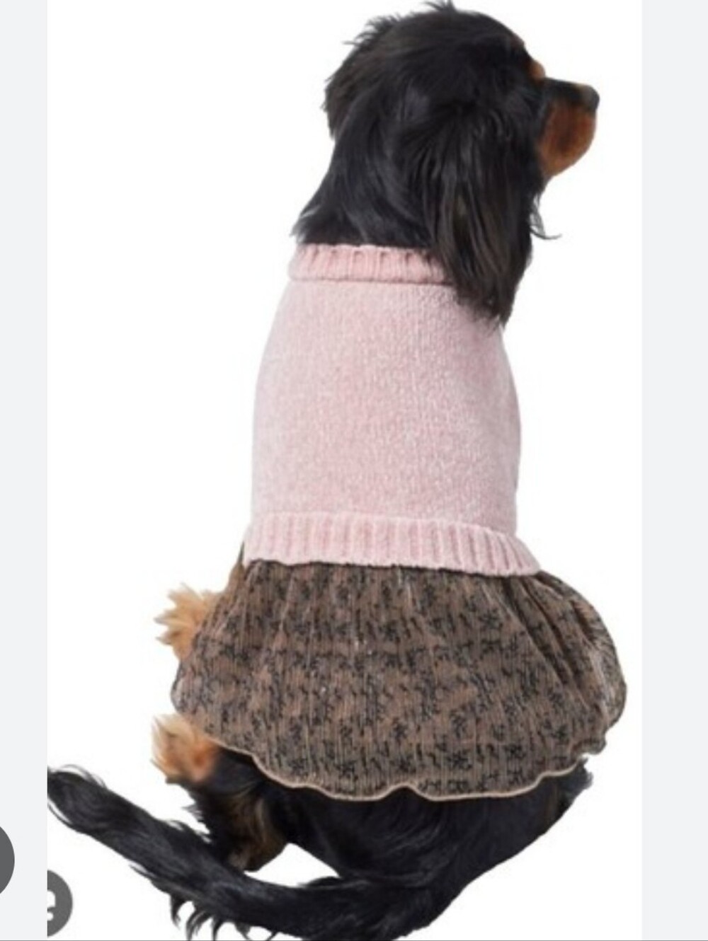 Pink Tutu Sweater Dress For Dogs Sz XXL‎